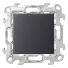 2450391-038 Трехклавишный выключатель, графит Simon 24 2450391-038 Трехклавишный выключатель, графит Simon 24