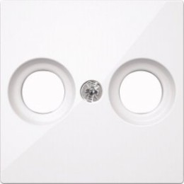 MTN4122-0325 Центр. плата антен розетки 2 отверстия Merten