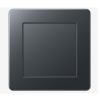 AF581BFANM Рамка A flow Антрацит 1-постовая Jung