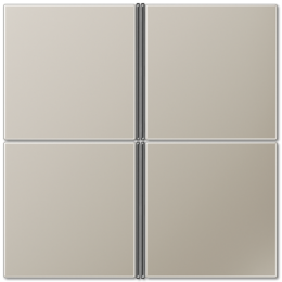 ES2404TSA Набор накладок, 4 группы, метал. ES Jung LS серия