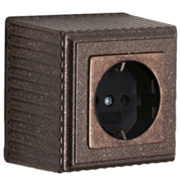 FD01501RC Рамка для накладного монтажа Roma Медь 1-постовая Fede