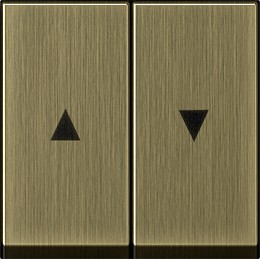 0294603 Двойная клавиша для жалюзи со стрелками Бронза Gira