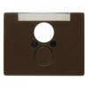 11850001 Центральная панель для розетки к громкоговорителю цвет: коричневый, с блеском Arsys Berker