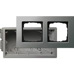 2882202 Монтажная коробка Е22 двухместная с рамкой Gira E22