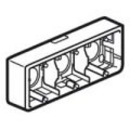 080286 Mosaic Коробка накладная бел. 6/8м,выключателя 40мм Legrand