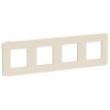 NU280844 Рамка Unica Studio Color Бежевый 4-постовая Schneider Electric
