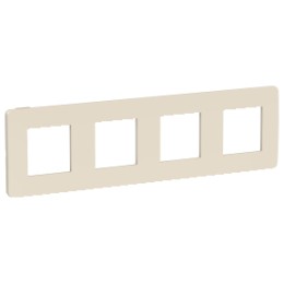 NU280844 Рамка Unica Studio Color Бежевый 4-постовая Schneider Electric