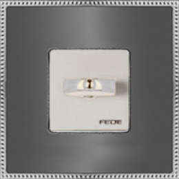 FD01431GRCB Рамка Belle Epoque Metal Графит / Хром 1-постовая Fede