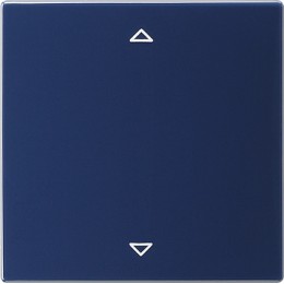 054546 Радионакладка системы управления жалюзи с возможностью подключения датчиков Синий Gira S-color