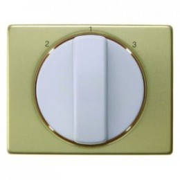 10880102 Центральная панель с вращающейся ручкой для 3-уровневого выключателя цвет: золотой/полярная белизна Arsys Berker