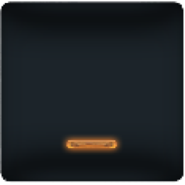 FD17705-ML Клавиша широкая с подсветкой, цвет Черный FEDE