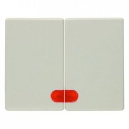 14370002 Клавиши с красной линзой цвет: белый, с блеском Arsys Berker