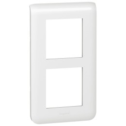 078854 Рамка Mosaic Белый 2х2-модульная вертикальная Legrand