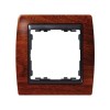 82815-61 Рамка декоративная, 1 пост, Simon 82, вишня-графит