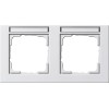 109222 Рамка E2 Белый 2-постовая Gira
