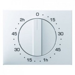 16357109 Центральная панель с регулировкой для механических таймеров цвет: полярная белизна, с блеском K.1 Berker