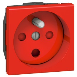 077114 Mosaic Розетка 2к+З французский стандарт с блокировкой Legrand