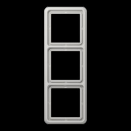 CD583LG Рамка CD 500 Светло-серый 3-постовая Jung