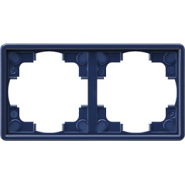 021246 Рамка S-color Синий 2-постовая Gira