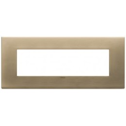 22657.85 Рамка Eikon EXE Античное золото 7-модульная Vimar