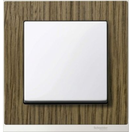 MTN4010-3674 Рамка M-Pure Decor Дуб / Бриллиантовый белый 1-постовая Merten