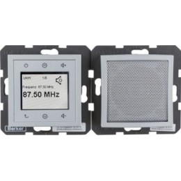 28801404 RADIO TOUCH, B.7, цвет: алюминиевый Berker