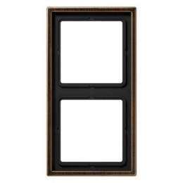 ME2982AT Рамка LS 990 Античная латунь 2-постовая Jung