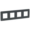 NU200854 Рамка Unica Studio Антрацит 4-постовая Schneider Electric