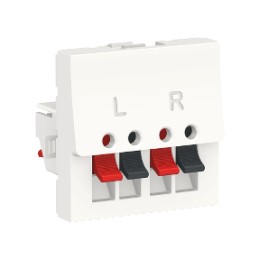 NU348618 Аудиорозетка, 2 модуля, Белый Schneider Electric