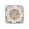 ATN000245 Atlasdesign Розетка с заземлением со шторками, 16А, механизм, Бежевый Schneider Electric