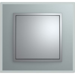 10116414 Рамка B.7 Алюминий, стекло 1-постовая Berker