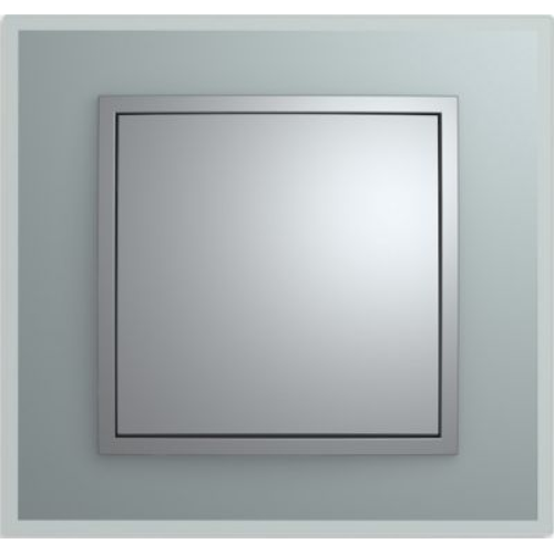 10116414 Рамка B.7 Алюминий, стекло 1-постовая Berker