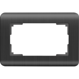 WL12-Frame-01-DBL Рамка для двойной розетки (графит) Stream Werkel a047206