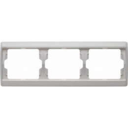 13730069 Рамка Arsys Полярная белизна с блеском 3-постовая Berker