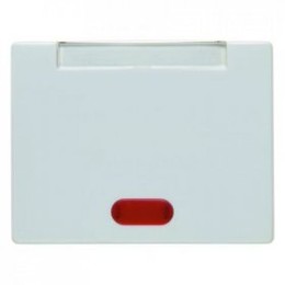 14150269 Клавиша в комплекте с 5 линзами и полем для надписи цвет: полярная белизна, с блеском Arsys Berker