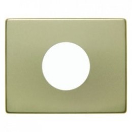 11650102 Центральная панель для нажимной кнопки и светового сигнала Е10 цвет: золотой, металл Arsys Berker