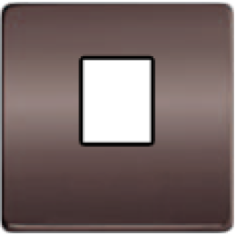 FD04317GR-M Монтажная плата для 1-го инф. разъема RJ-45 черный, цвет Graphite FEDE