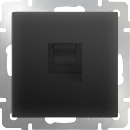 WL08-RJ-45 Розетка Ethernet RJ-45 (черный матовый) Antik Werkel a029859