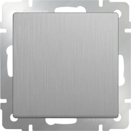 WL09-SW-1G-2W Выключатель одноклавишный проходной (cеребряный рифленый) Antik Werkel a035652