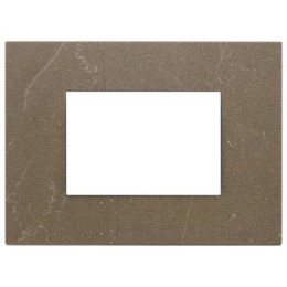 22653.52 Рамка Eikon EXE Коричневый кофе 3-модульная Vimar
