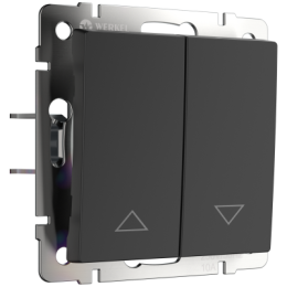 WL08-01-02 Выключатель жалюзи (черный) Antik Werkel a041297