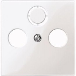 MTN296719 Центр. плата TV/FM х2 х3, белый Merten