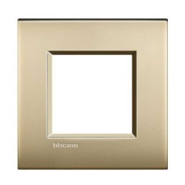 LNE4802OF Рамка LivingLight Air Золото матовое 2-модульная Bticino