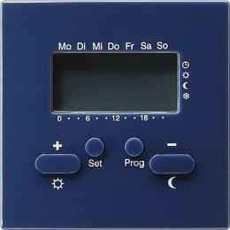 118646 Радиотермостат с таймером Синий Gira S-color