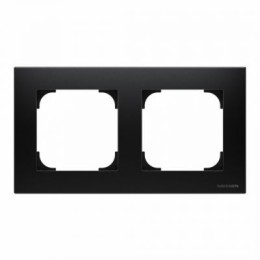 8572 NS Рамка Sky Черный бархат 2-постовая ABB