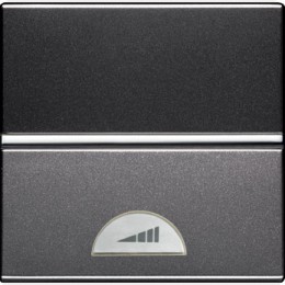 N2260.1 AN Механизм универсального электронного клавишного светорегулятора 60-500 Вт, 2-модульный, серия Zenit, цвет антрацит, ABB