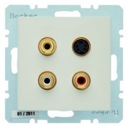 3315328982 BMO CINCH/S-VIDEO S1 цвет: белый Berker