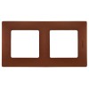 672572 Рамка Etika Какао 2-постовая Legrand
