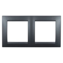 1500620-038 Рамка универсальная, 2 поста, графит Simon 15