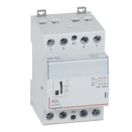 412553 CX3 Контактор 230V 4НО 40А с руч.уп. Legrand